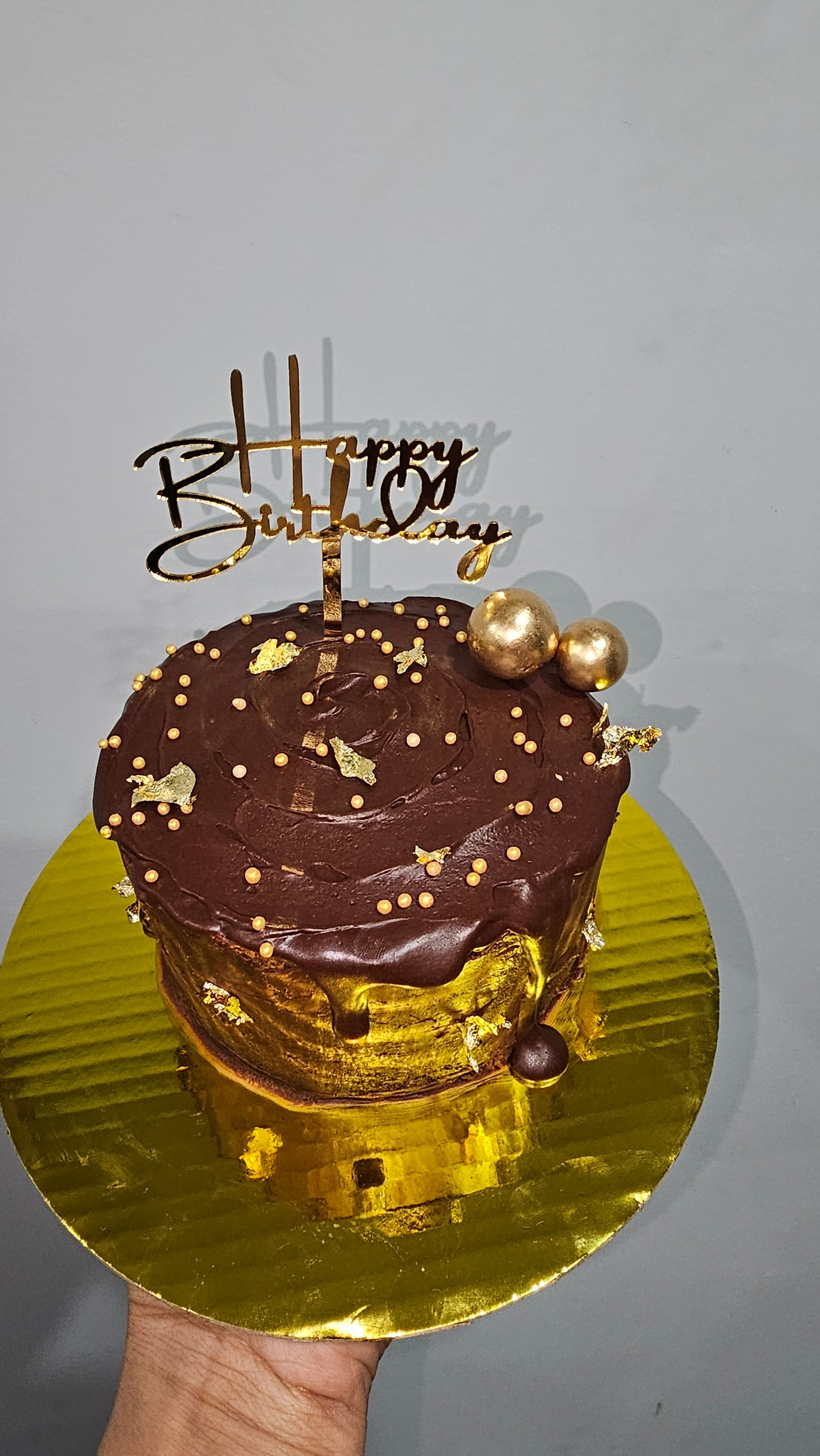 Golden Chocolate Indulgence Cake
